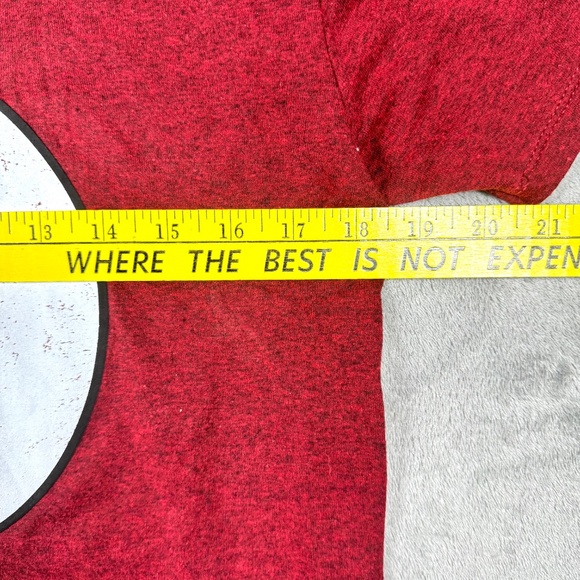 The Flash DC Comics Men M Red Heather Graphic Tee Superhero Logo T Shirt Casual - Picture 5 of 6